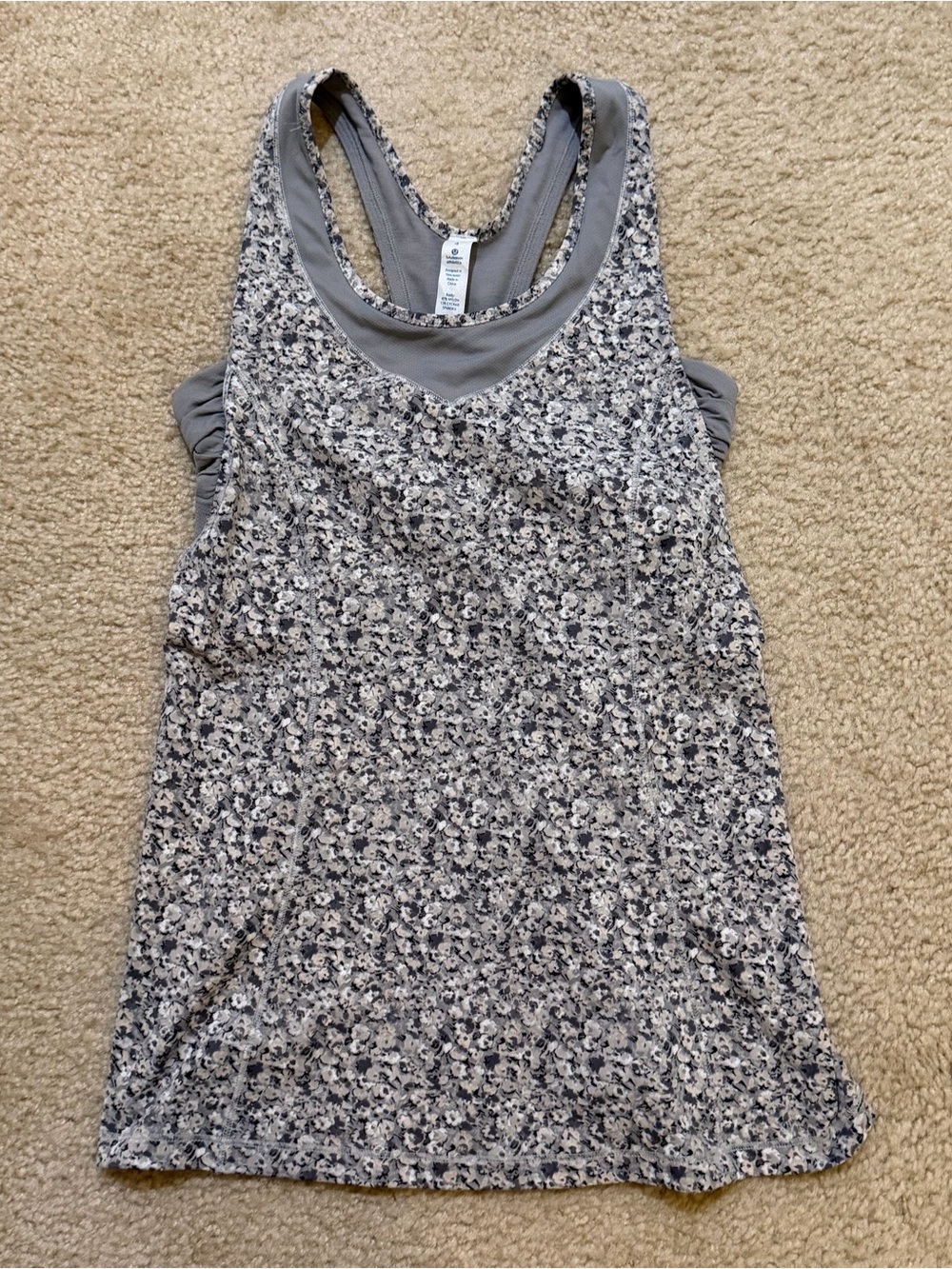 Lululemon Tone It Tank Ambient Grey Size 4